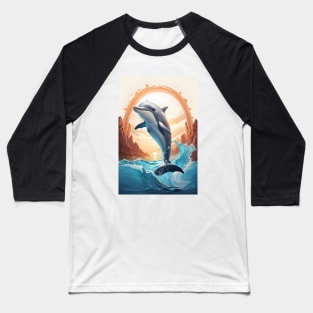 Dolphin Baseball T-Shirt